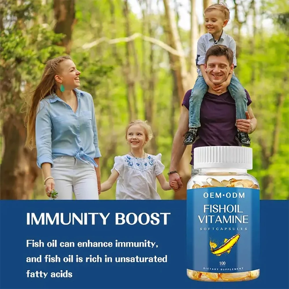 OEM Vitamine naturelle de grande qualité de l'huile de poisson softgel Capsules supplément alimentaire de l'immunité Accroître le soutien de la santé cardiovasculaire