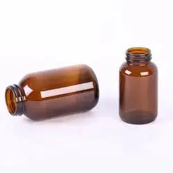 100ml Amber Glass Medical Bottle Food Supplement Capsule