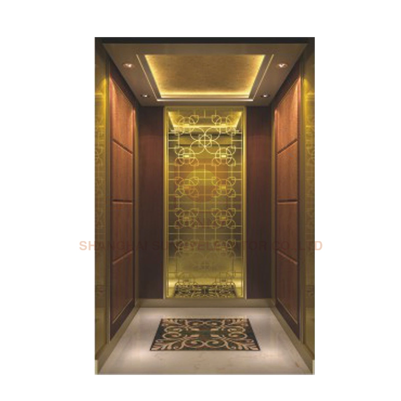 Floor Marble Mosaic Car Design for Hotel Elevator