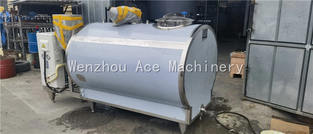 Best Price Stainless Steel SUS304 316 100L - 20000L Milk Chiller Machine Dairy Cooler Tank Milk Cooling Tank Storage Tank