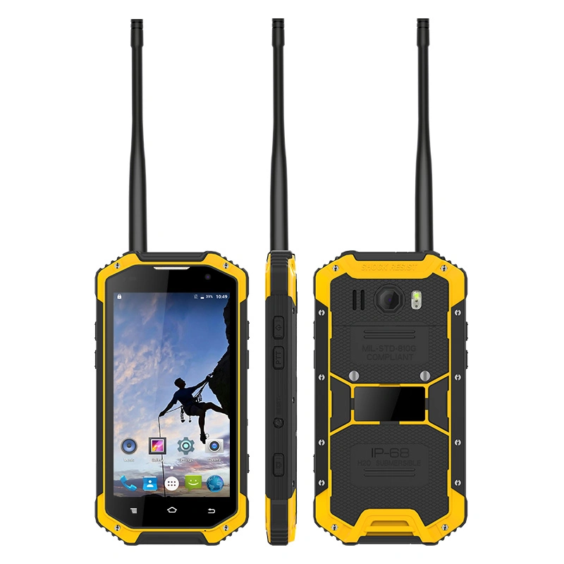 Uniwa IP68 pulgadas W3 4,7 impermeable UHF/VHF Walkie Talkie smartphone Con NFC