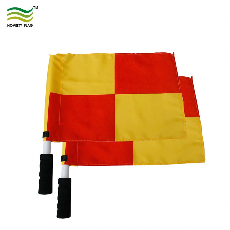 Rendimiento de alta calidad/alto costo de árbitro de la mano de fútbol Polyster Linesman Bandera La bandera (M-NF10F02019)