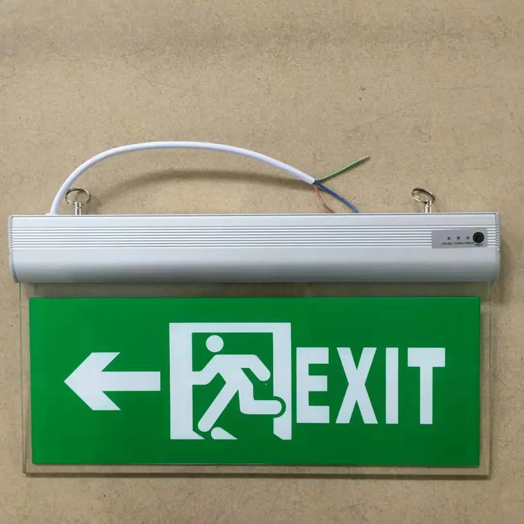 Wall-Mounted Emergency LED Light Exit Sign Easy Installation for Various Locations