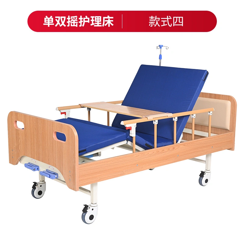 La función de los proveedores de China Muebles médicos ajustable plegado manual de Enfermería del paciente cama de hospital