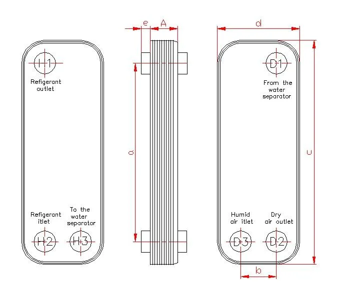 Compact Size Designed High Efficiency Yojo Air Dryer Copper Heat Exchanger