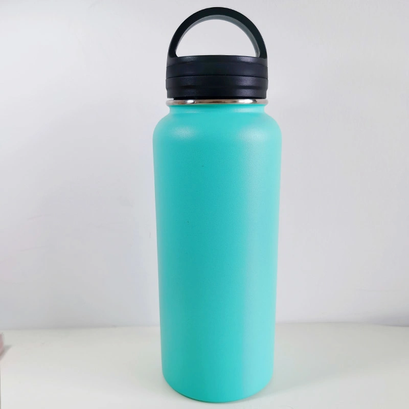 Reuserable Vacuum Insulated Stainless Steel Hydro Flask Wide Mouth Bottle with Great Size 32oz