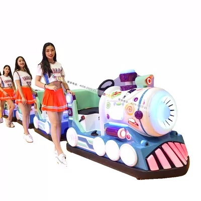 Personalizado de alta calidad Pequeño Tren Tren Multi-Ride Square alquiler Parque Infantil