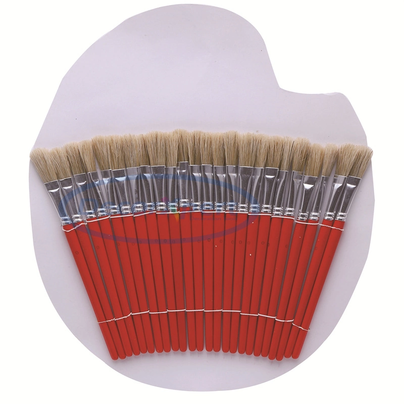 Artist Brush Pure Bristle Brush, Wooden Handle Brush