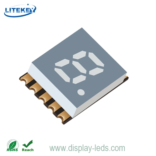 0.20 Inch (5.08 mm) Digit Height Single Digit SMD Display