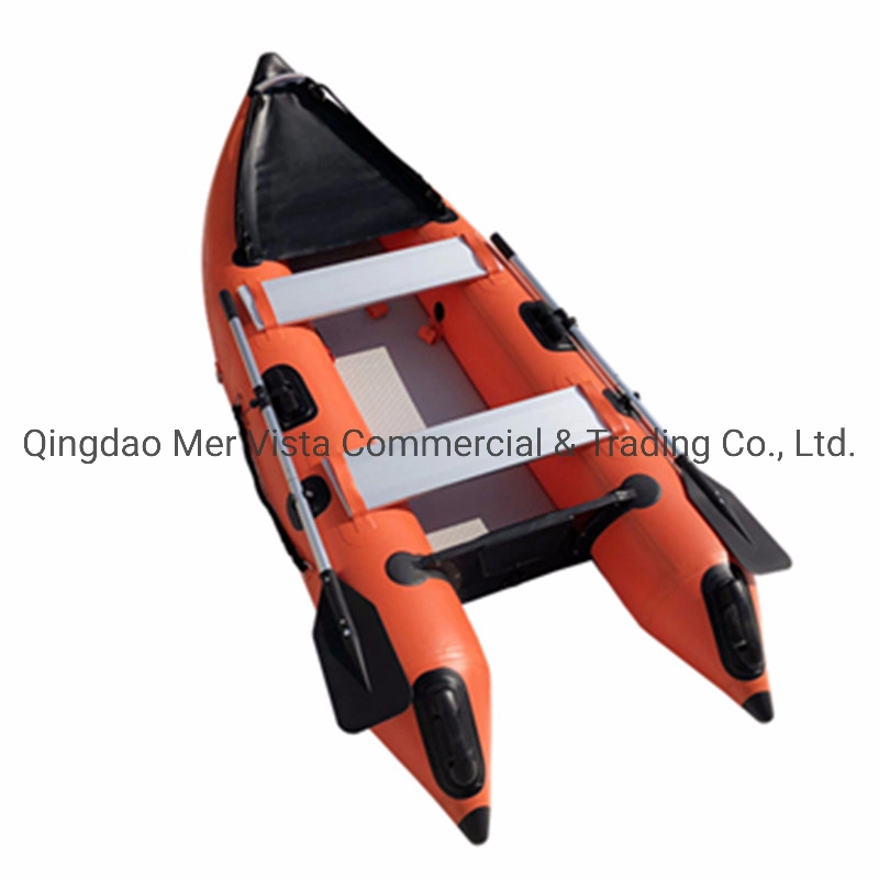 China Canoa hinchable de PVC resistente plegado 365 Pesca Kayak de 2 personas