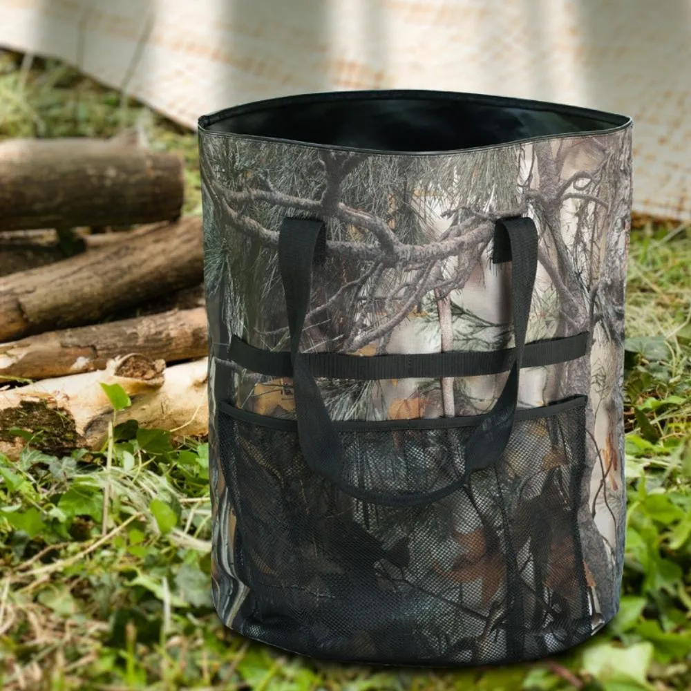 Heavy Duty Garden Waste Bags Reusable Leaf Bag with Handles Canvas Fabric Backyard Waste Bag Container Bl22034