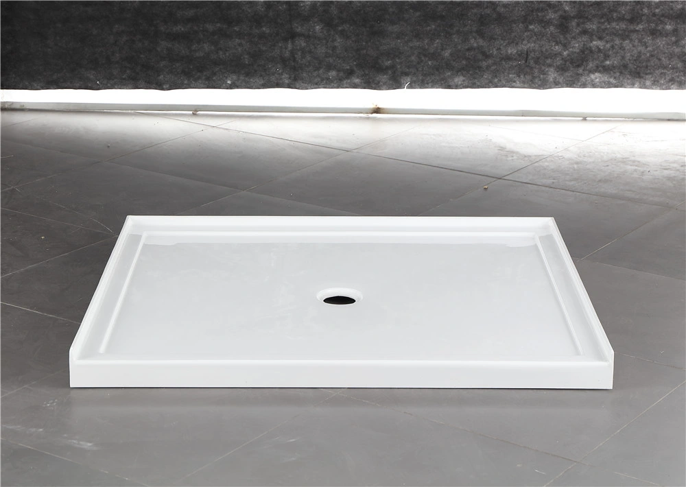 High quality/High cost performance Rectangle Shape Acrylic Center Drain Shower Tray Base (BT004)