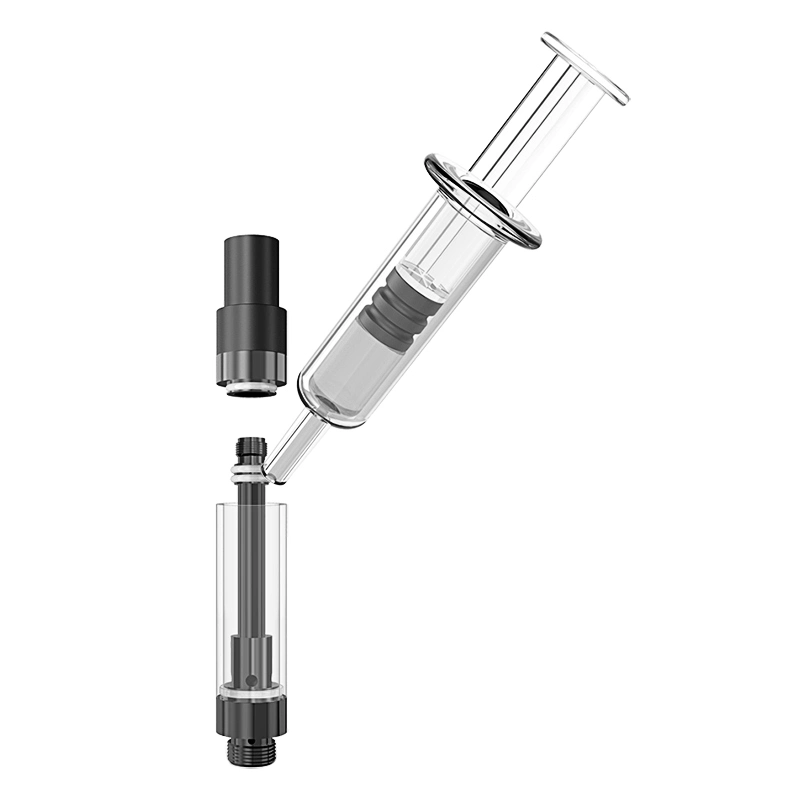 Rosca 510 Cartucho vacío de la bobina de cerámica Vape Atomizer concentrado de vidrio del depósito de la HHC