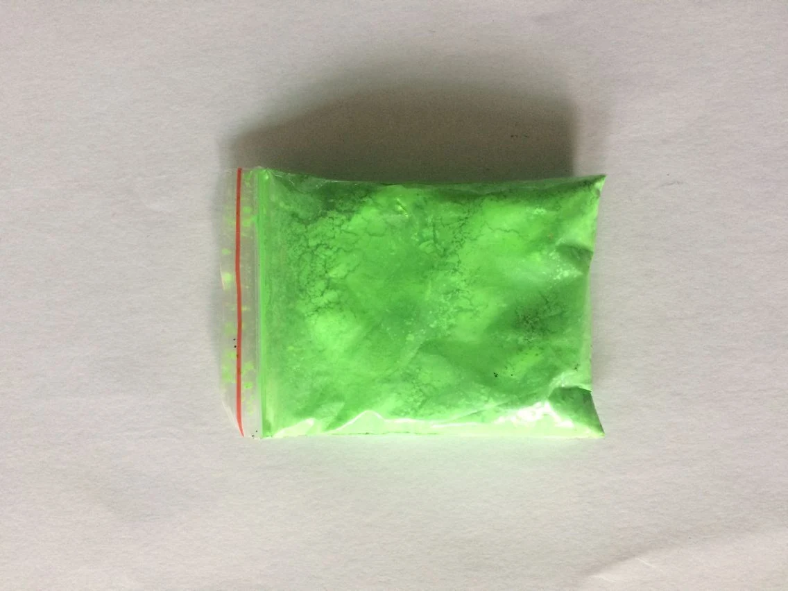 Photoluminescent Pigment Powder with Green Color