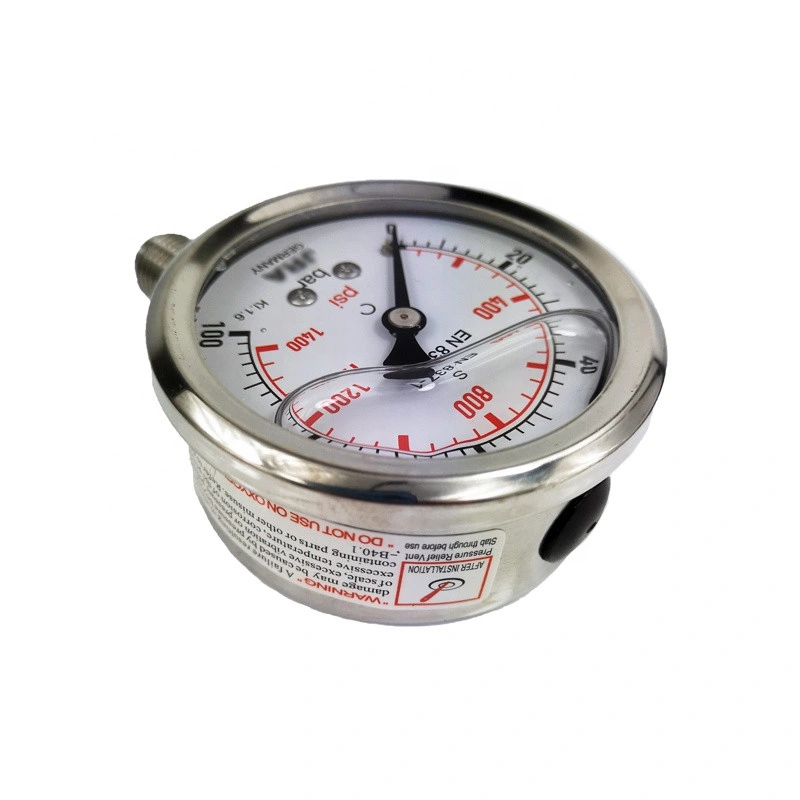 High quality/High cost performance  Stainless Steel Heavy Duty Manometer High Accuracy Petroleum Pressure Gauge