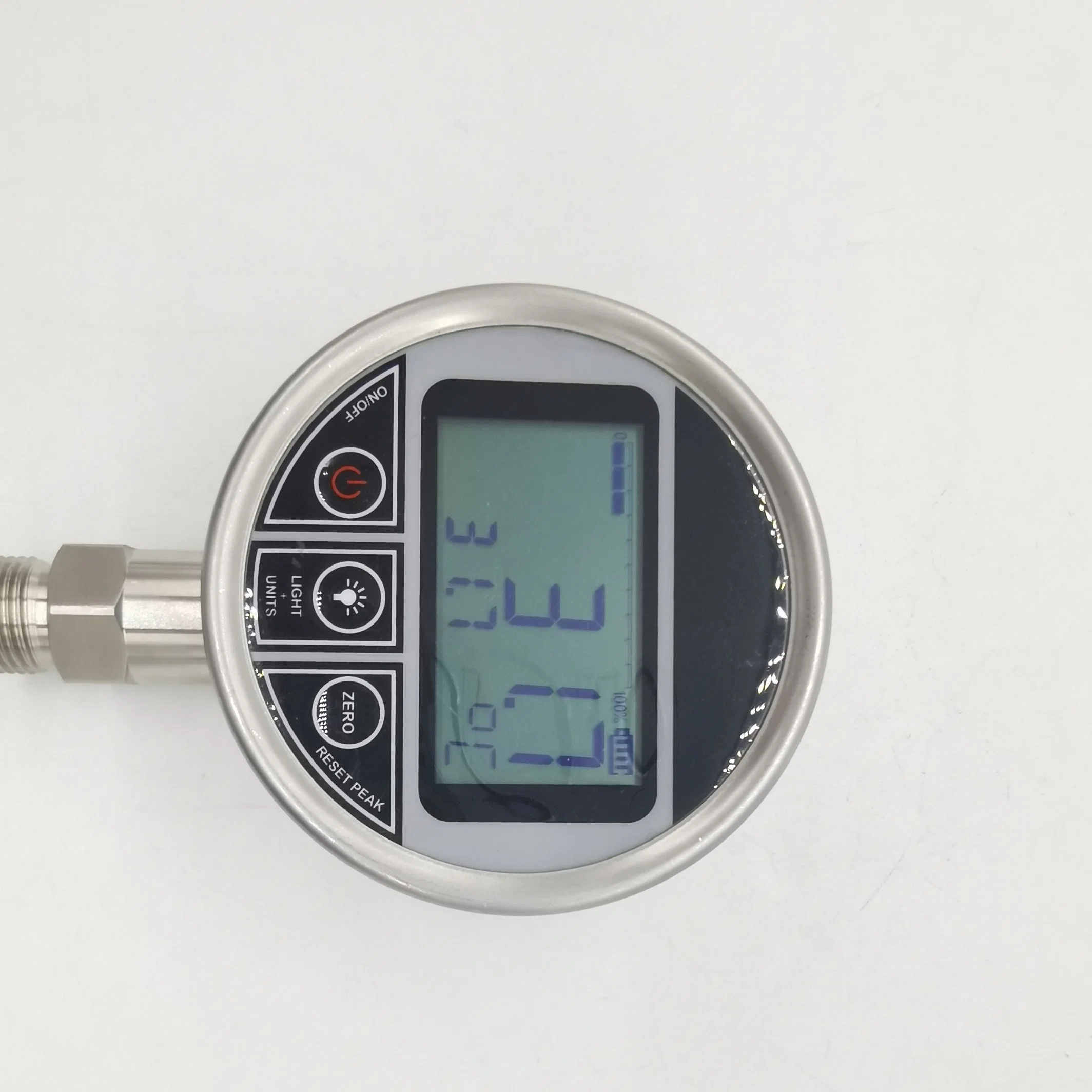 Medidor de indicador de dial electrónico digital de acero inoxidable 100mm barato Medición de precisión PT100 indicador de temperatura