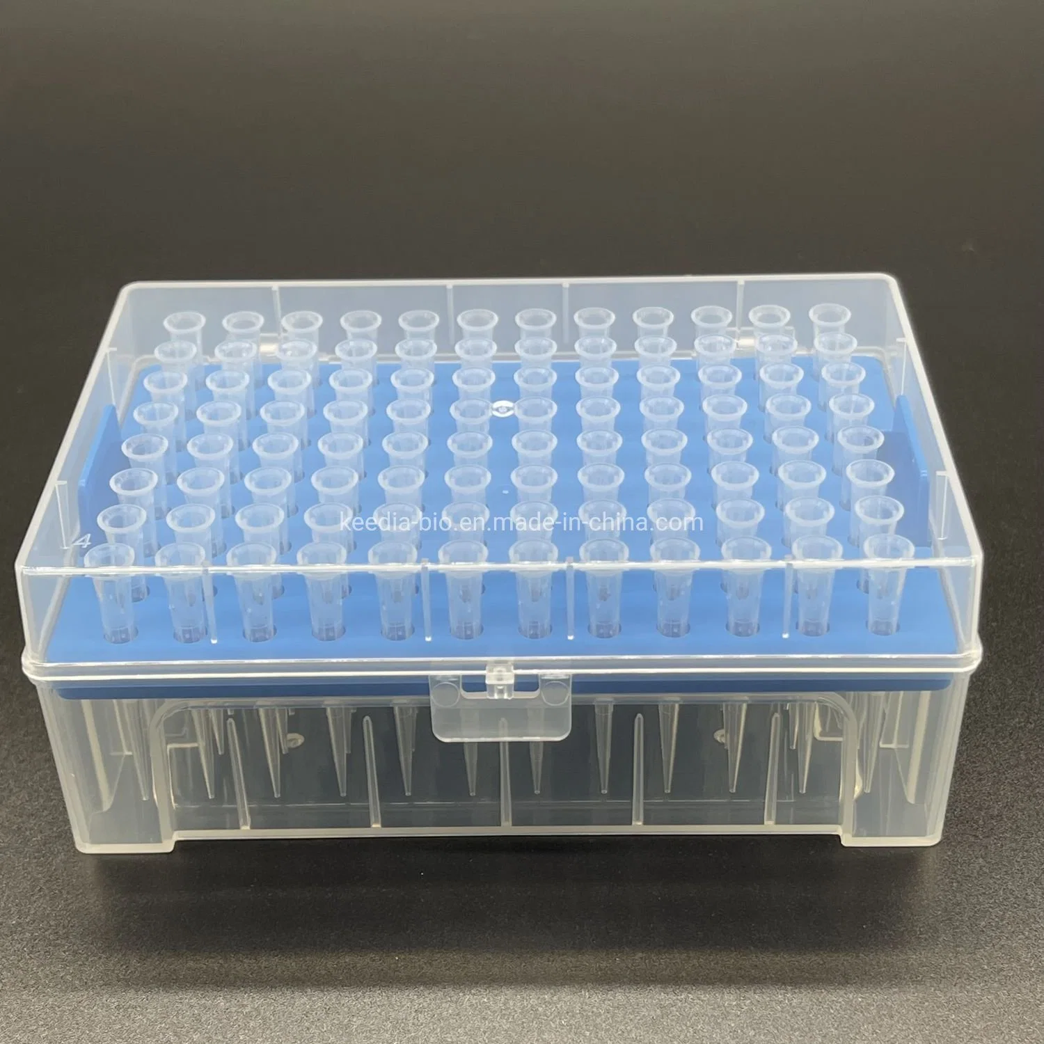 China Lab Disposable Plastic Filtered 10UL Sterilized Micro Pipette Tips Rack Box