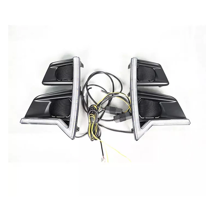 High-Brightness Turn Signal LED Daytime Running Light Fog Lamp Cover for Isuzu D-Max Dmax 2020 2021