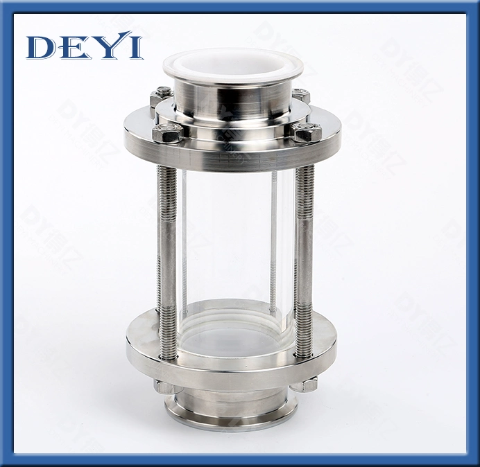 Stainless Steel Sanitary Jackedted Tri Clamp Sight Glass