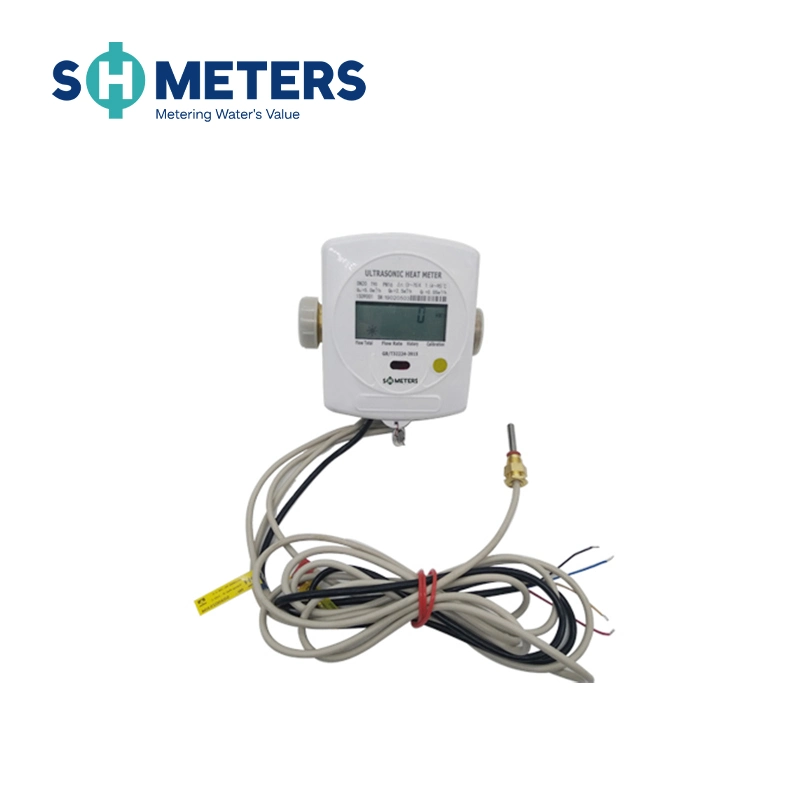 Long Service DN15-40 Temp Display Ultrasonic Heat Water Meter with Wide Measurement Range