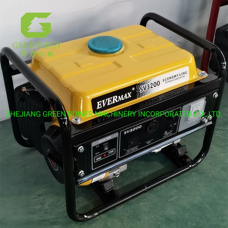 1kVA/1kw 156 Engine Evermax Portable Gasoline Generator From Green Power