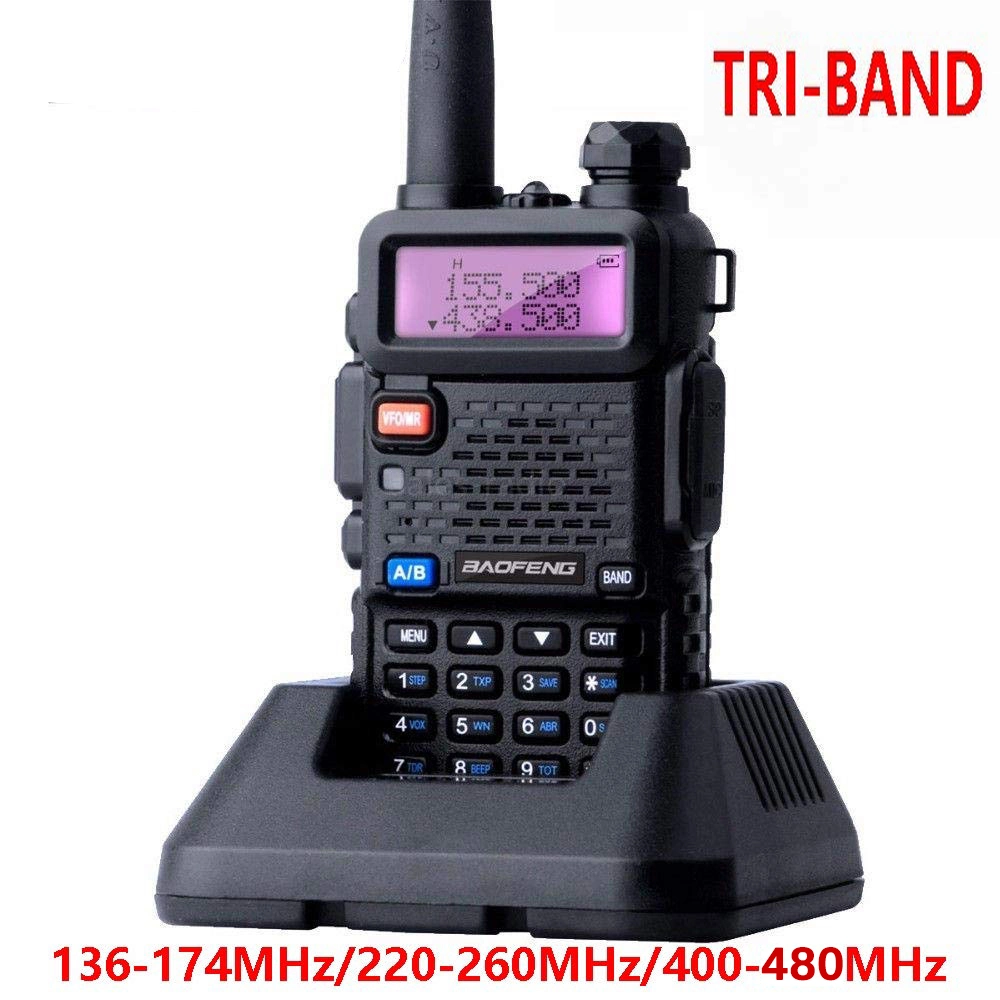 Hot Selling Factory Baofeng 5X3 Mobile Two Way Radio Handheld Walkie Talkie