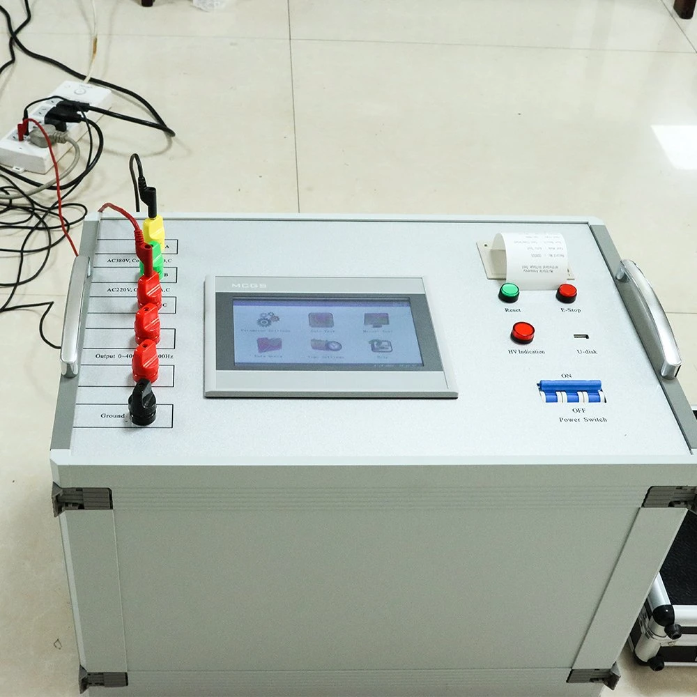 La inducción de aislamiento longitudinal de la prueba de tensión de resistir el dispositivo de prueba DVDF Multi-Frequency comprobador de tensión de ruptura de inducción