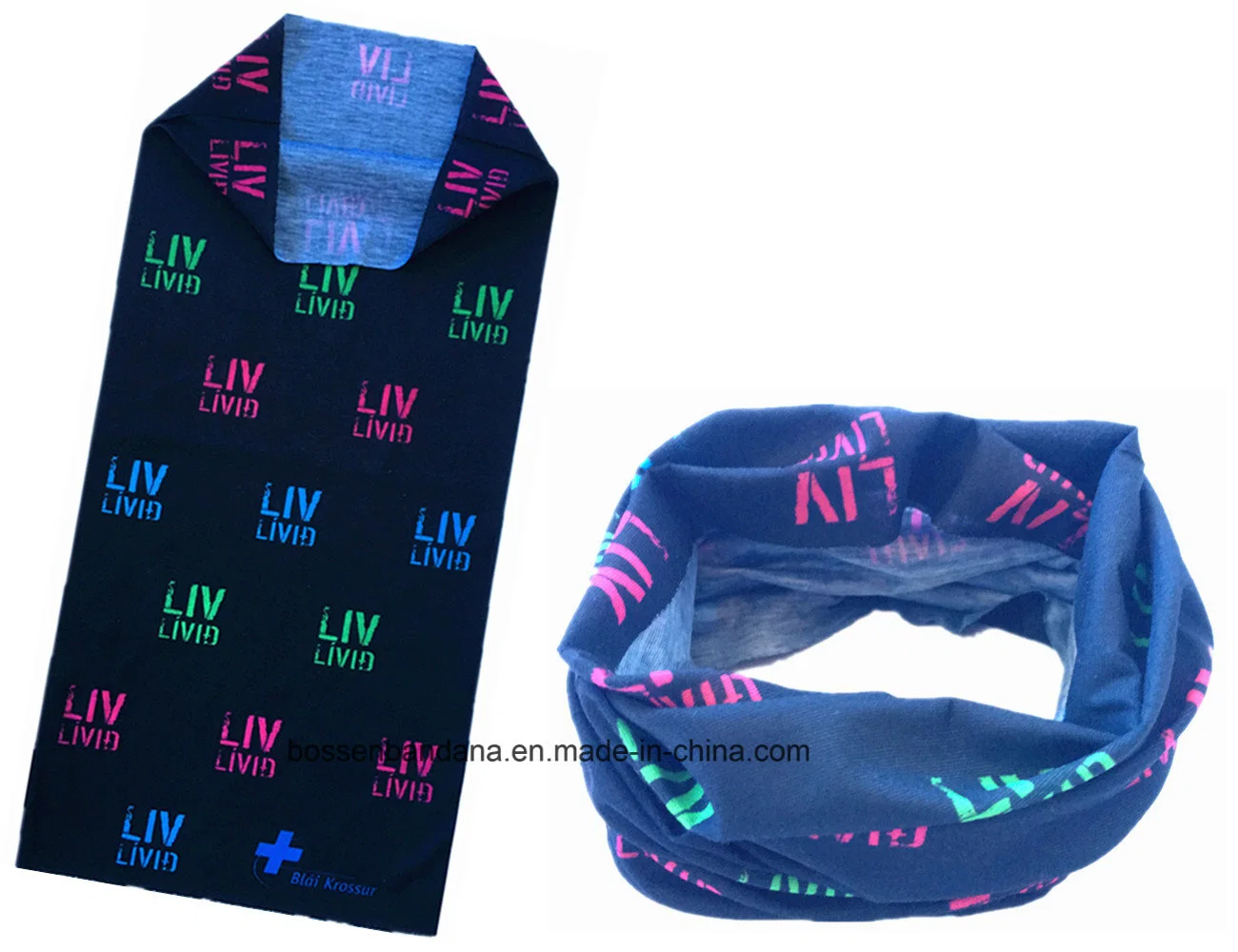 Original Factory OEM Produce Custom Logo Print Polyester Microfiber Neck Gaiter Seamless Tubular Bandana Tube Scarf