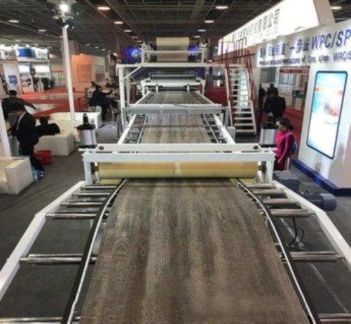 Automatic Laminating Multi-Layer Spc PVC Floor Equipment