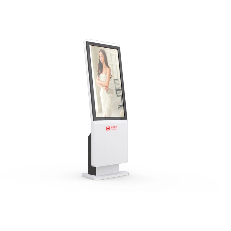 Retrato de 43 pulgadas de suelo de la pantalla digital en una pantalla LCD táctil interactiva