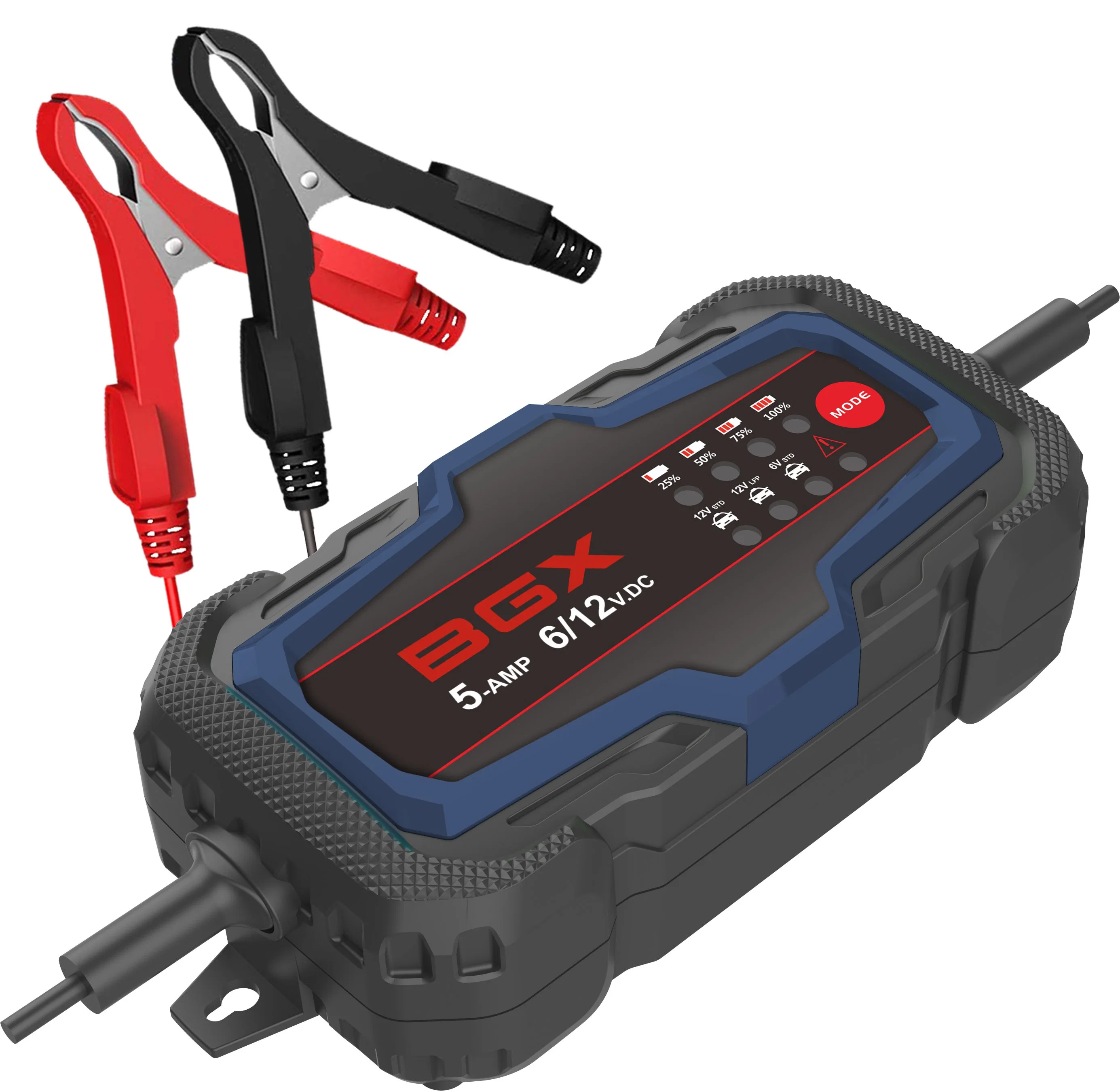 Chargeur de batterie automobile BGX 12 V 5 a chargeur de batterie LED voiture outils