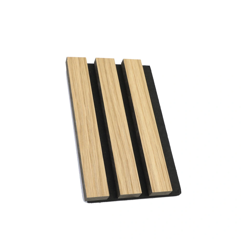 Wood Slatted Sound Insulation Laminated Wood Acoustic Wall Panel