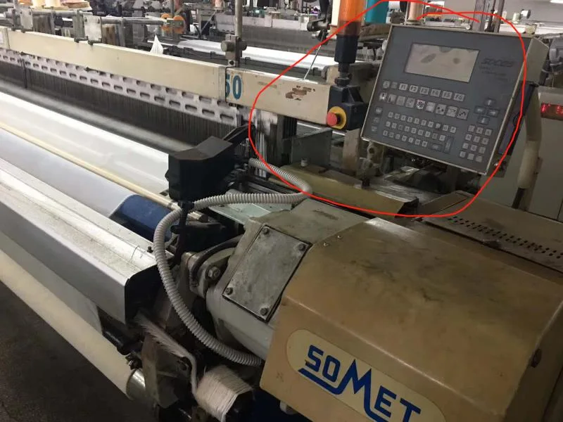 Used Somet Thema 11 320cm Rapier Loom Year 1992 with Staubli 2612 Dobby 2 Colors Weaving Woven Fabric Machinery Loom Location China