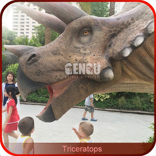 Life Size Theme Park Animatronic Dinosaur Toy with Voice