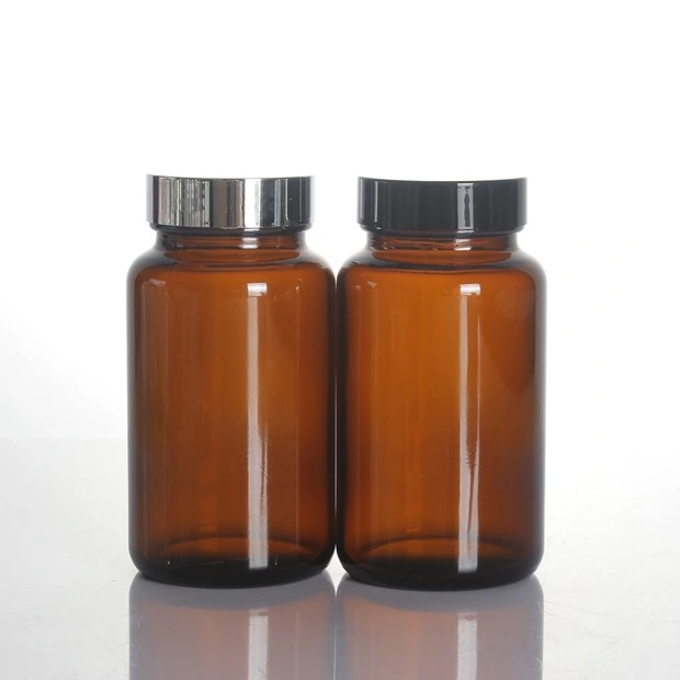 60ml 75ml 100ml Round Amber Vitamin Medicine Pharmaceutical Bottle