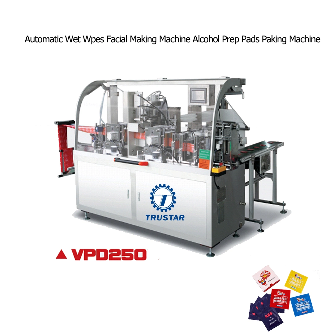 Manufacturer Price Automatic 75% Alcohol Pads Wet Tiusse Making Machine