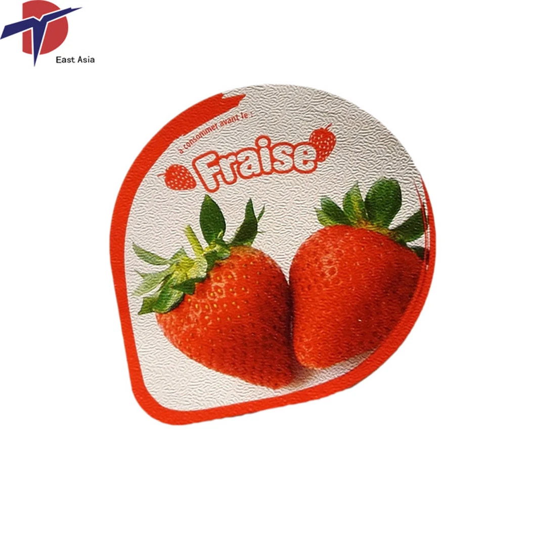 Dairy Packaging Materials Die Cut Aluminum Lids Foil for Yogurt Cup