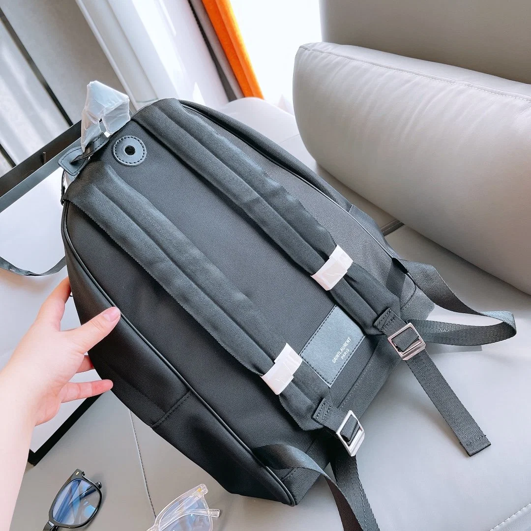 High quality/High cost performance Designer Canvas Shoulde Bag Fashion Luxury Unisex Black Backpack