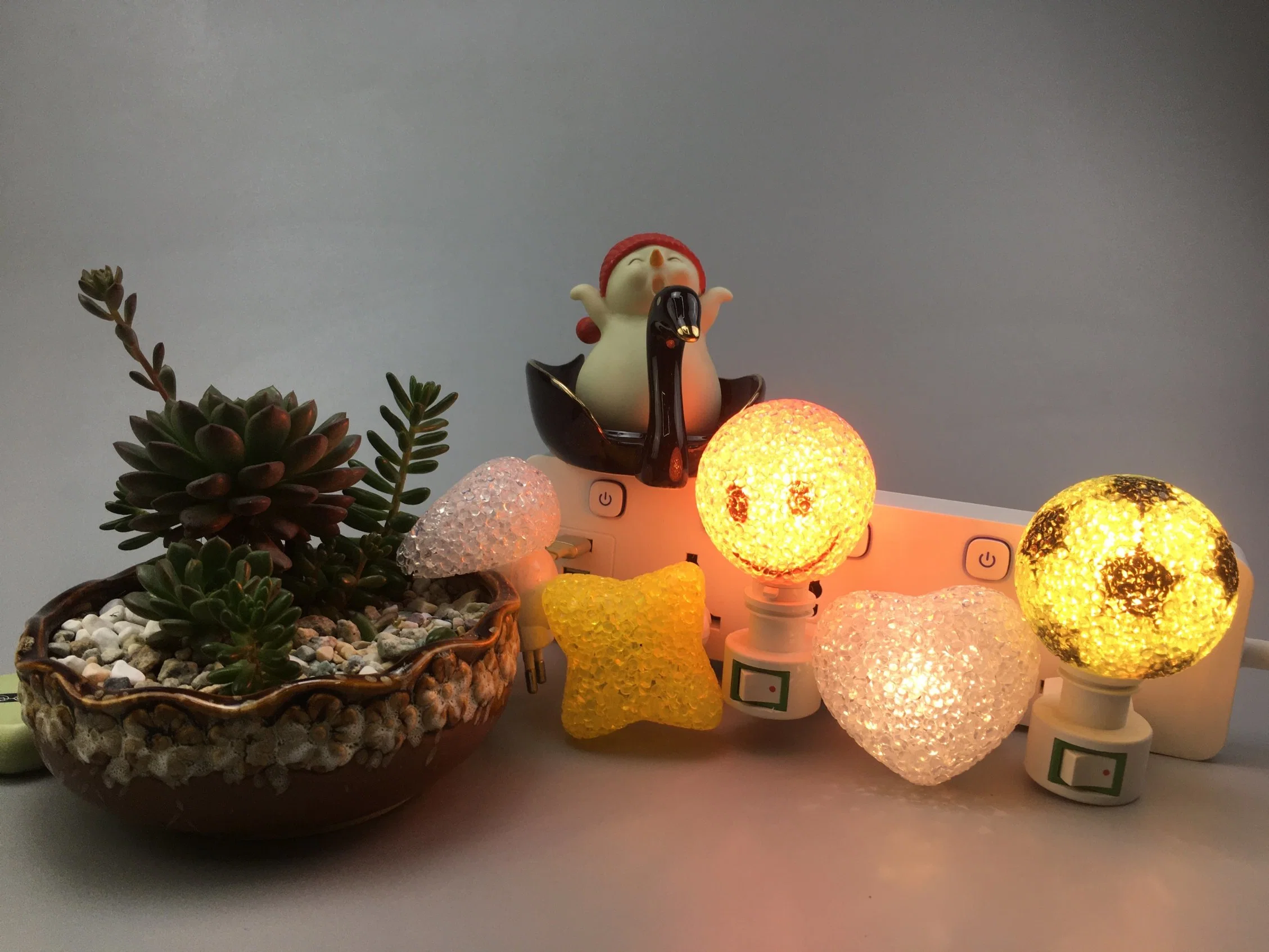 Candeeiro inteligente de pé com mini sensor Star Moon Heart, parede para bebé Decoração Crianças Gift Night LED Sensor de poupança baixa Energia Cool Luz noturna branca para crianças