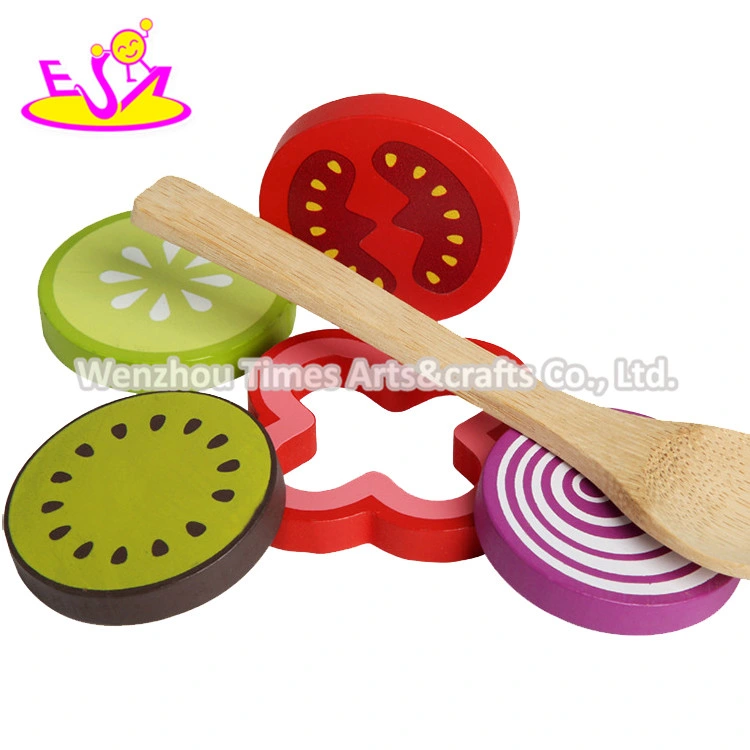 Top Sale Salad Toy Wooden Play Food Sets for Kids W10b332