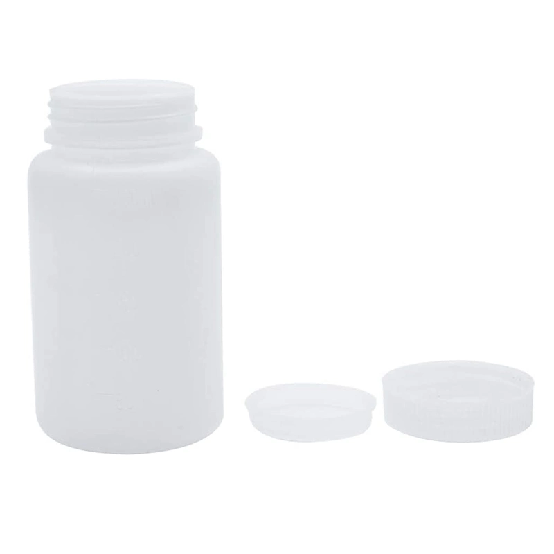 Plastic Lab Chemical Wide Mouth Sample Liquid Storage Container 100ml 500ml Reagent Bottle