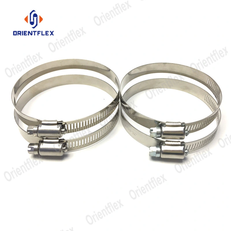 Stainless Steel Adjustable Worm Screw Type Hose Clamp