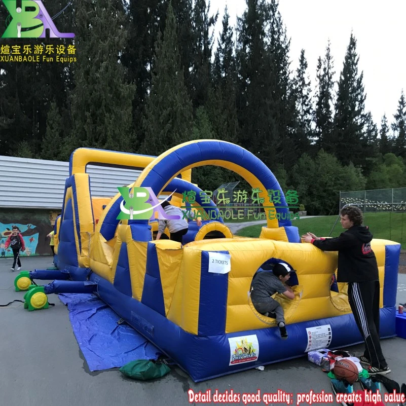 Kids Play Adventure Run Inflatable Obstacle Courses, Inflatable Playland Inflatable Jumping Castle