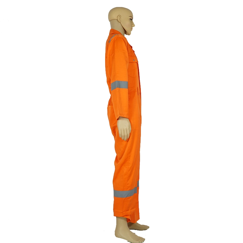 100% Cotton Flame Retardant Unisex Workwear Coverall for Industrial Protecting Use