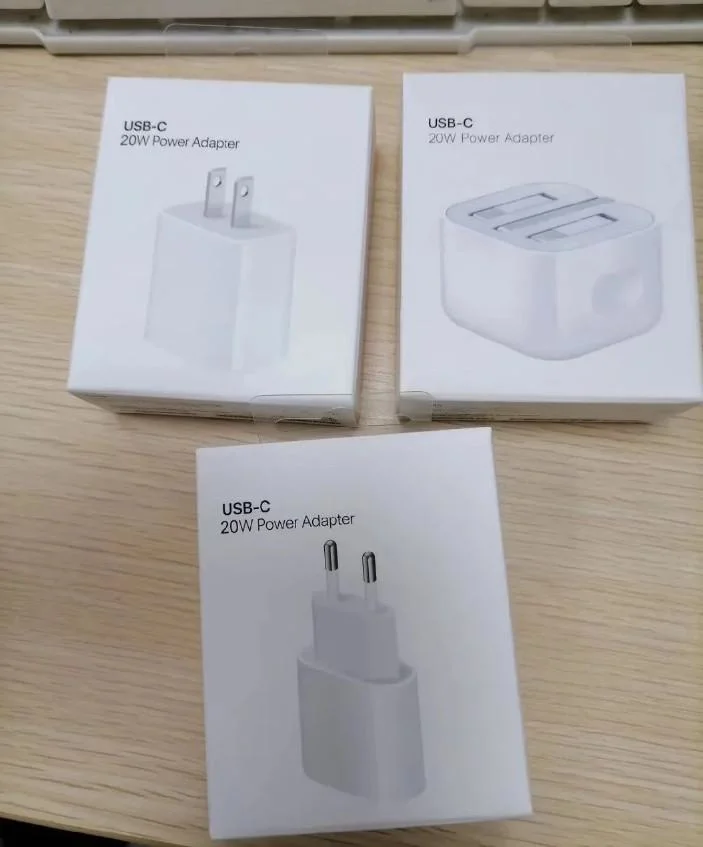 Hochwertiges, preiswertiges tragbares USB-C-Schnellladegerät für Mobiltelefone Zubehör 20W Ladegerät US EU UK Stecker