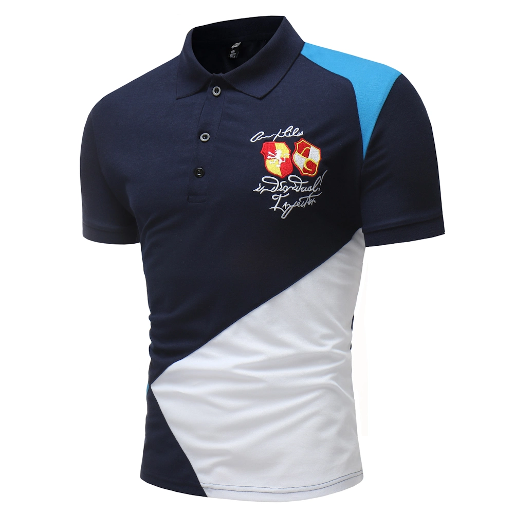 2019 Haut de la qualité des hommes Polo T Shirt Design, commerce de gros Custom Mens 100% Coton T-shirts polo de golf avec broderie logo