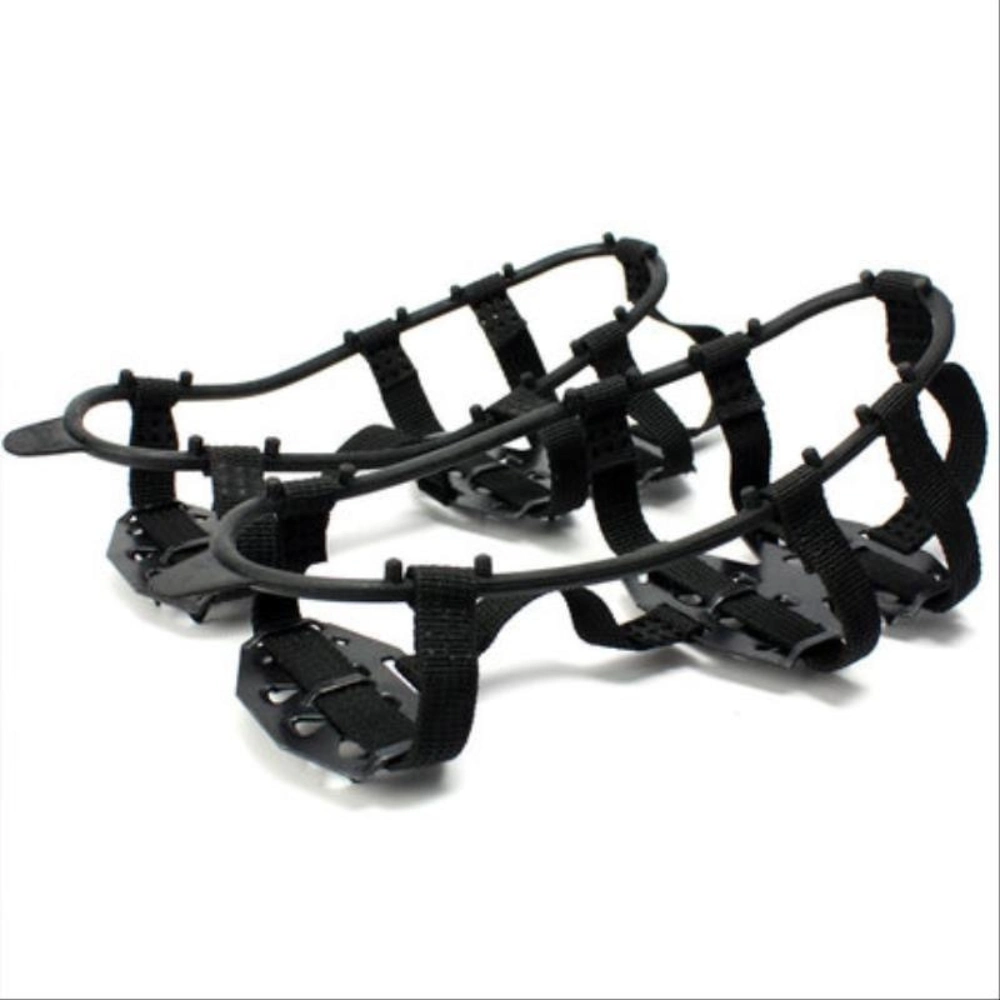 Outdoor 24-Tooth Manganese Steel Crampons Non-Slip Shoe Covers Snow Claws Mountaineering Fishing Shoe Bl23281