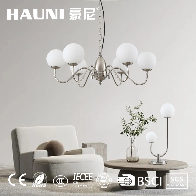 Glass Luxury Nordic Modern Hanging Light Ceiling Lamp Chandelier