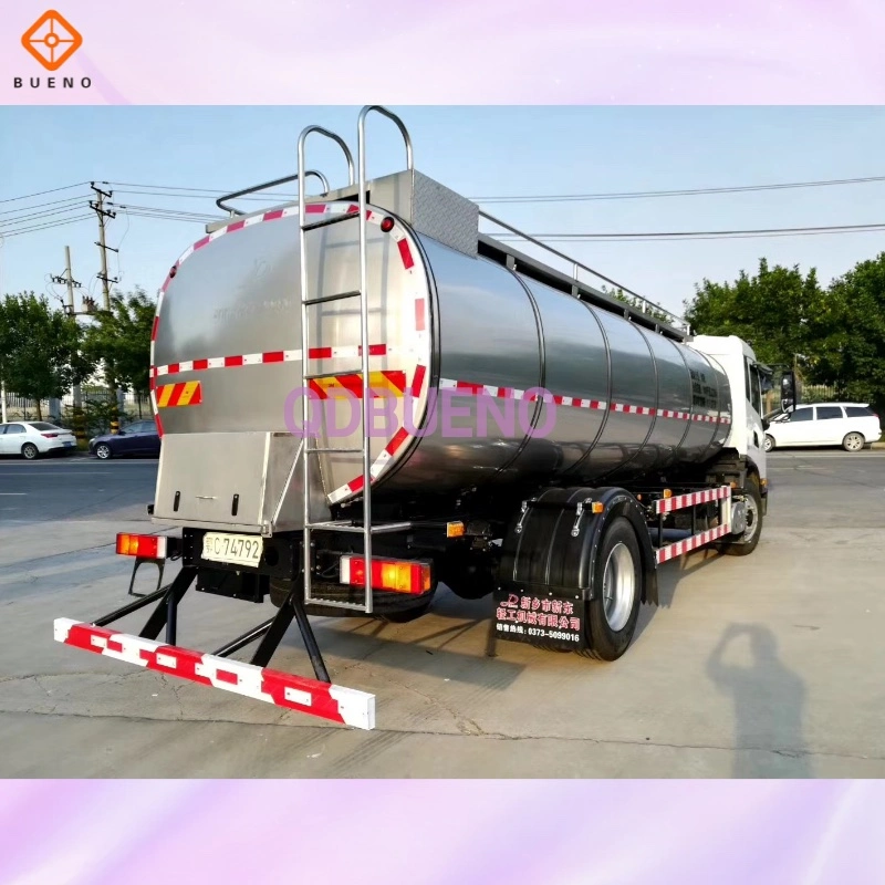 22 Tons 22000L Sinotruk HOWO Stainless Steel 3 Axle Semi-Trailer Cooling Fresh Milk Storage Tank