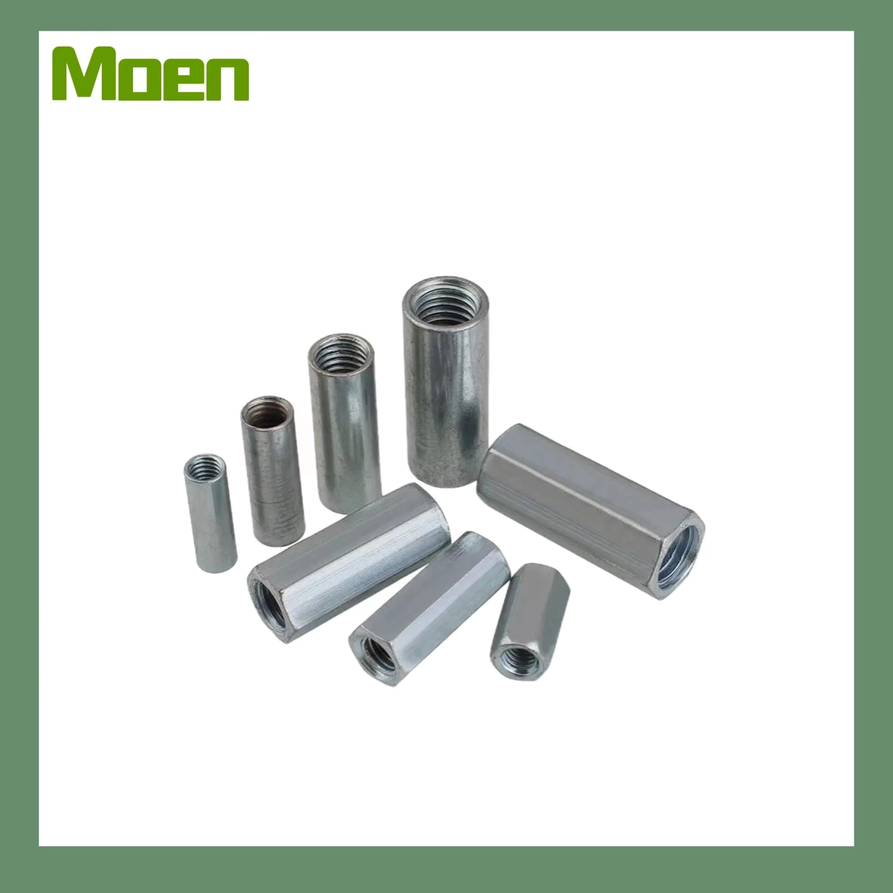 Hot Sales M3 Carbon Steel Cylinder Extra Double Long Barrel Coupling Nut